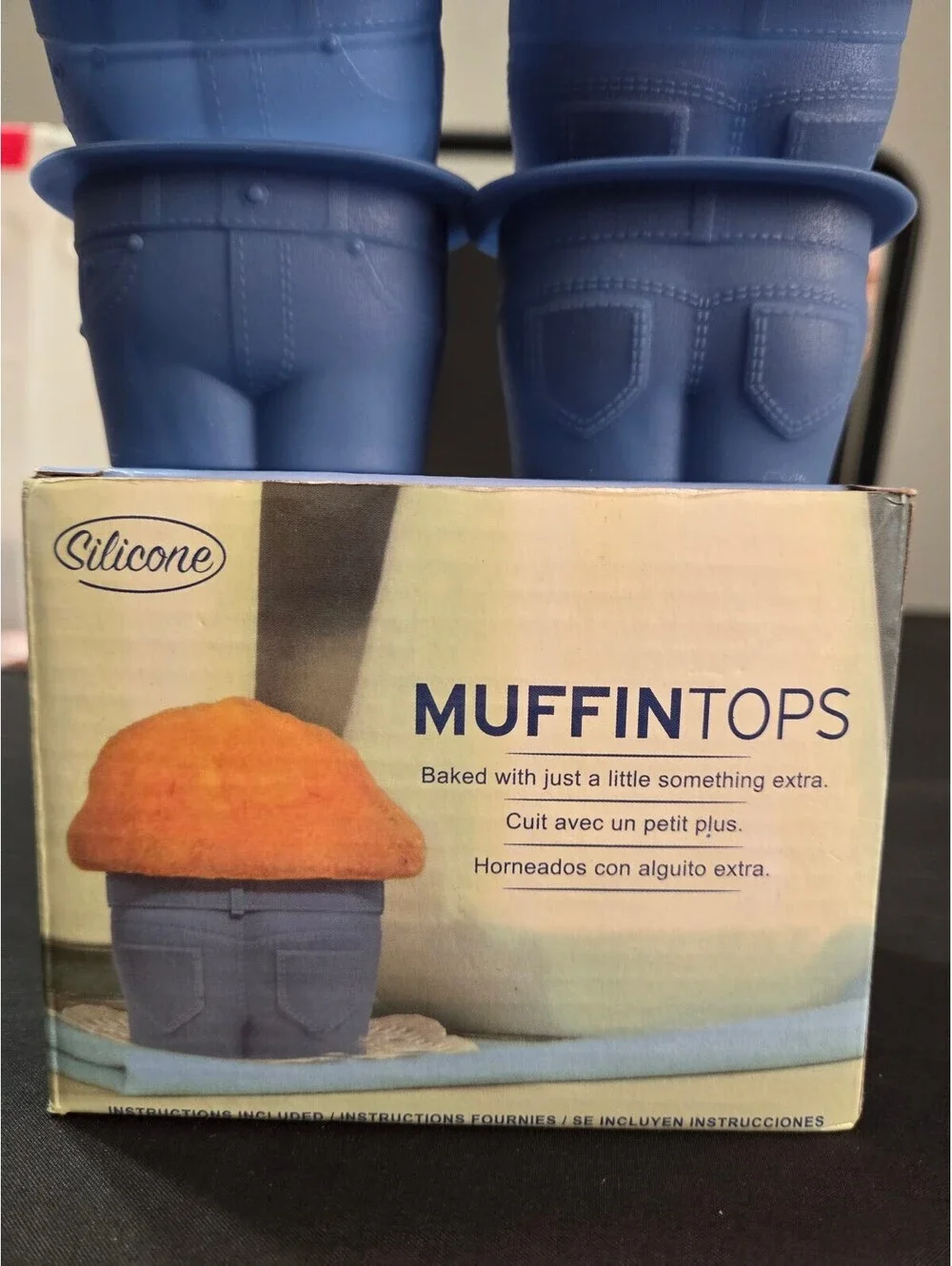 Fred Muffin Tops Silicone Baking Cups - Blue Jeans Design